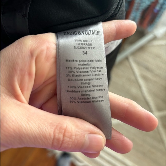 NWT Zadig and Voltaire skull blazer - Picture 8 of 9